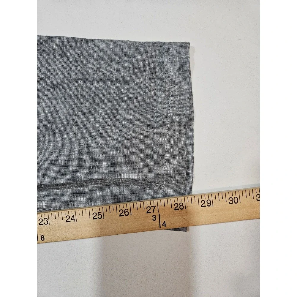 NWOT UNIQLO Chino Pants Men's XL Gray Linen Blend Chambray Flat Front